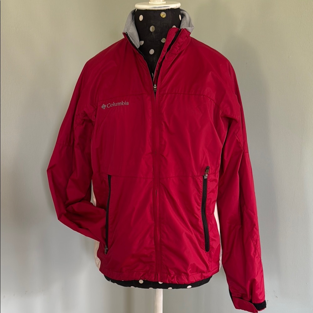 Columbia Red Windbreaker Jacket